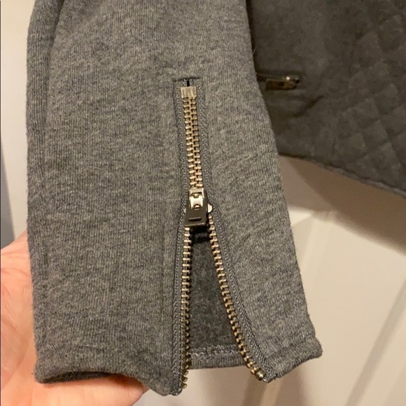 Athleta EUC Gray Quilted Moto Jacket - Picture 4 of 10